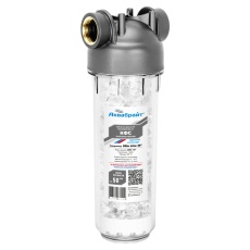 ABFC-10/1, (ABF-KFS-10/1), Polyphosphate dispenser filter, transparent, Slim Line 10