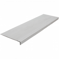 Rubber anti-slip step pad (Tread) Elongated grooved 1200x300x30 / color gray