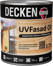 Защитное масло с УФ-фильтром DECKEN UVFasad Oil, 0,75 л