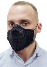 Антивирусная (бактерицидная) маска Полумаска БМ 1.2. (чёрный) САЙВЕР|SAYVER