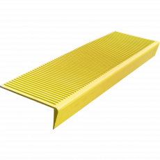 Anti-slip pad on the large corner step (Rubber tread) 1100*305*110 mm, yellow