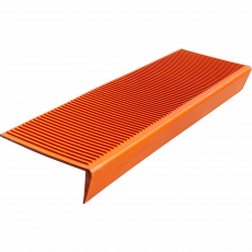 Anti-slip pad on the large corner step (Rubber tread) 1100*305*110 mm, ochre (orange)