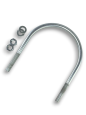 Керн Комплект хомут U образный гост 24137-80 м16х195 + 2 гайки + 2шайбы. Оцинкованный. 1 комплект RKU00161952001