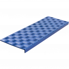 Anti-slip pad on the small corner step (rubber tread) 740x250x30 mm, blue
