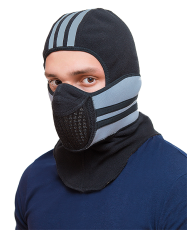 Тепловая маска Балаклава 3 в 1 ТМ 1.4. (черно-серая) САЙВЕР|SAYVER