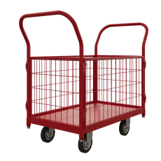 Тележка платформенная с бортами ТС 1 RT (500х800) колёса d 125