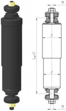 Hydraulic shock absorber 205068-2905006