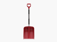 Car shovel for snow removal, burgundy color