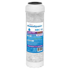 KFS-10, Polyphosphate cartridge for water softening AQUABRIGHT, SLIM LINE 10 inches