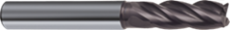 Monolithic carbide milling cutter for processing stainless steels, d-18 mm