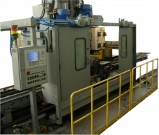 Special CNC machine with two vertical power tables with boring heads CM 2170 F3