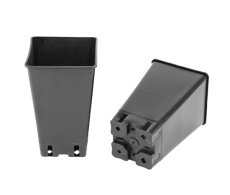 Injection-molded (solid) high pots / roses 2L, 12x12x20cm, d12cm, 100 pcs.