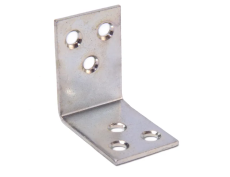 Furniture corner 40-02 (40x40x30x2) polymer white, brown, 150 pcs.