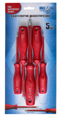 A set of dielectric screwdrivers of 5 pieces in a skin package (NEW!!!)
