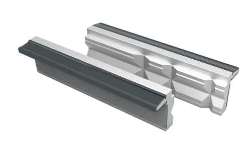 Алюминиевые губки с глубокими горизонтальными и вертикальными канавками, 125 мм