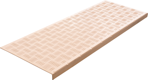 Anti-slip pad on the step lightweight angular (rubber tread) 900x300x30 mm, beige