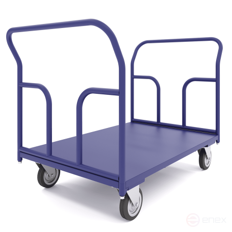 Platform trolley with two handles TPD 9 (500x1000) wheels d160mm.