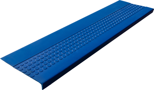 Rubber anti-slip step pad (Tread) Elongated Patch 1200x317x30 / color blue