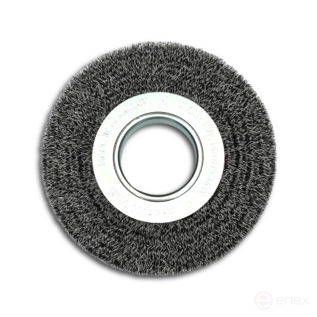 Cylindrical corrugated brush, D350 mm, width 40 mm, steel corrugated wire STA 0.35 mm