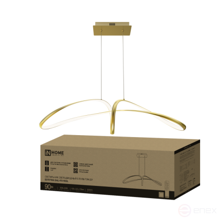 LED lamp ESTETIKA DALI-FX-90GL 90W 230V 3000-6500K 920x245x230mm 1.2m cable DN gold IN HOME