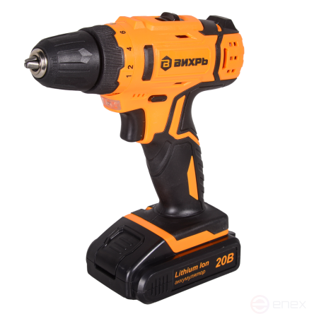 Drill-screwdriver WHIRLWIND DA-20L-2K