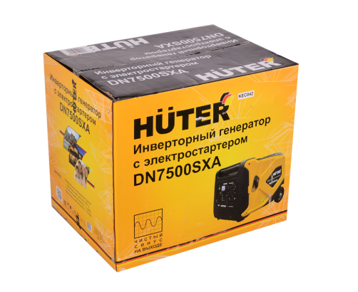 Инверторный генератор Huter DN7500SXA (электростартер)