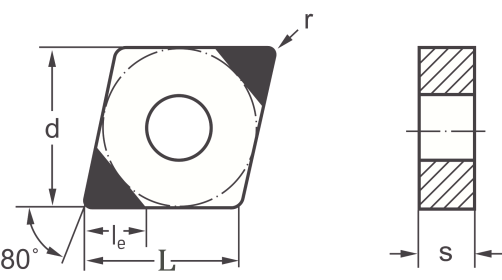 Пластина CNGA120404S01735-2N CBN HPN6005C06