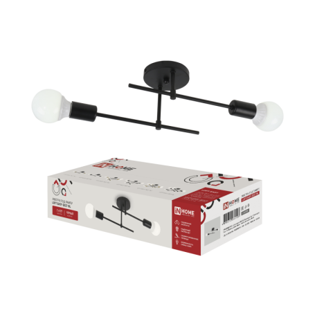 Lamp chandelier LOFT EASY-2E27-BL 2xE27 black IN HOME