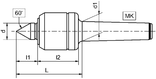 Precision rotating center, series 100, KM 4