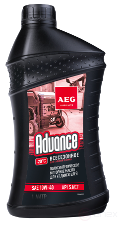 AEG Advance SAE 10W40 API SJCF Масло 4Т п/с, 1 л
