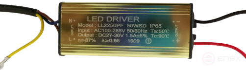Драйвер для светодиодных светильников Mosvolt LL2250PF 9050mA 50W IP65