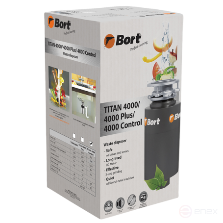 Измельчитель пищевых отходов BORT TITAN 4000 Control