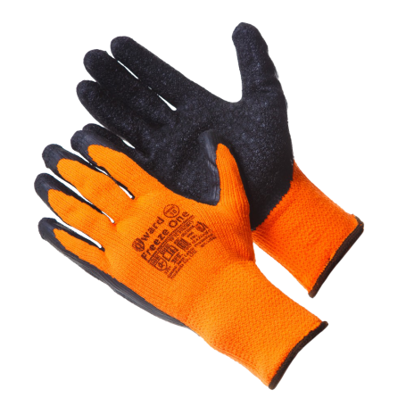 Acrylic Polyester Gloves with Textured Latex Gward Freeze One
