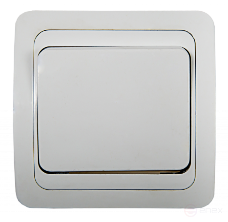 Выключатель одноклавишный CLASSICO белый 2021 IN HOME