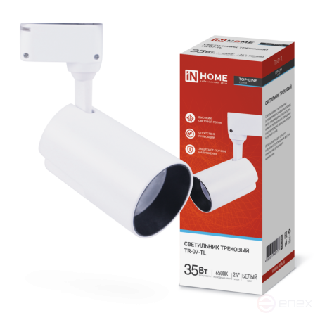 Светильник трековый светодиодный TR-07-TL 35Вт 6500К 3500Лм IP40 24 градуса белый серии TOP-LINE IN HOME