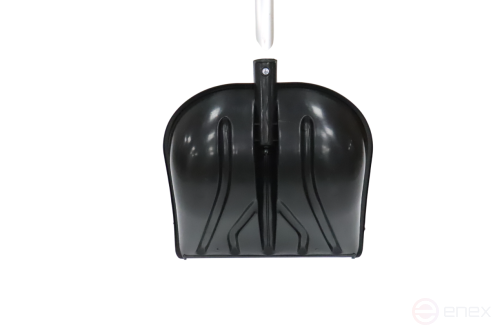 ACG Лопата "Метель" снегоуборочная 400х400 пластик черная с ал. накладкой ал. черенком и ручкой 1021807