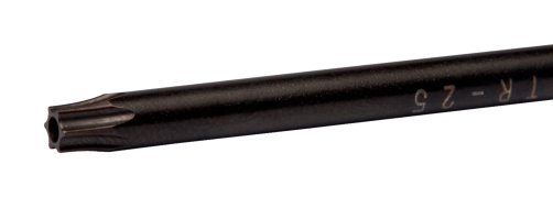 Г-образный ключ Torx TR25 с черненой поверхностью и с закаленным наконечником