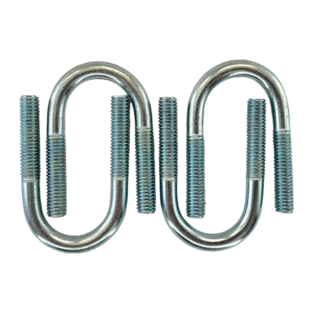 Керн Комплект хомут U образный гост 24137-80 м6х20 + 2 гайки + 2шайбы. Оцинкованный. 10 комплектов RKU00060182010