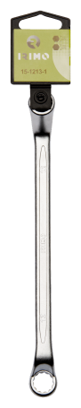 Двусторонний гаечный ключ с изгибом, 6 x 7 мм