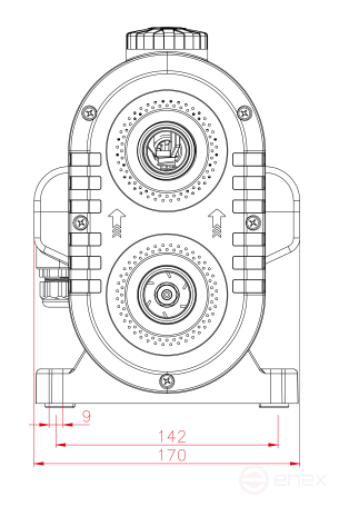 НС-СМАРТ-77-45, Автоматическая насосная станция JEMIX, 650 Вт, крыльчатки из нерж. стали, JEMIX