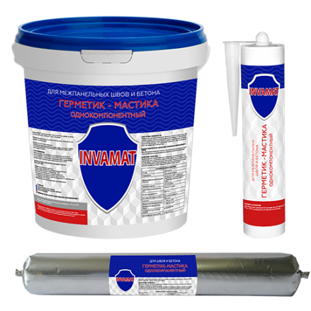INVAMAT Sealant for panel joints and concrete, metal bucket 15 kg (white)