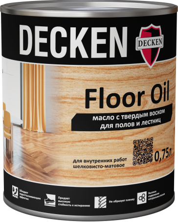Масло для всех типов деревянных полов DECKEN Floor Oil, 0,75 л