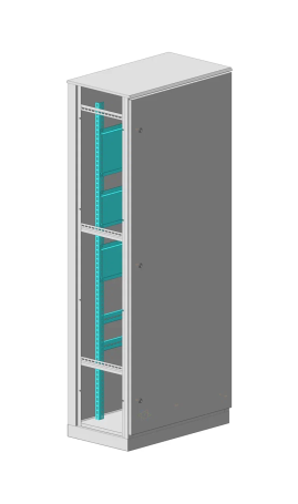 MULTICOLOR Housing VRU-1 IP-54 600x1800x450 with removable side panels WxHxD RAL 7035