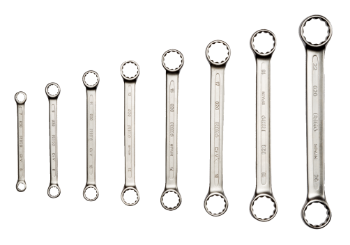 Набор двусторонних накидных ключей, 12 шт. (6 - 32 мм)