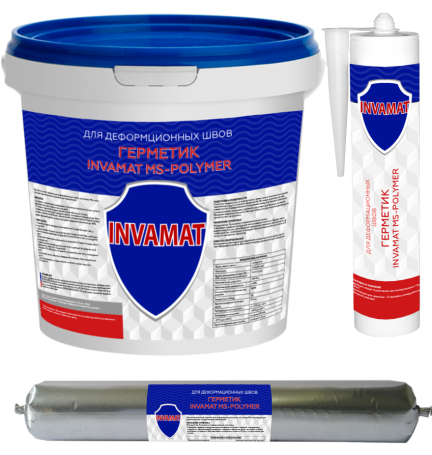 INVAMAT MS POLYMER Sealant for expansion joints, 600 ml file package
