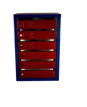 The mailbox is vertical.-5 (600*380*120) 4,7 kg with back wall