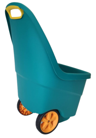 Plastic garden trolley 65L, 2 component wheels polycarbonate with rubber coating Ø 17.5cm