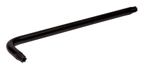 Г-образный ключ Torx TR15 с черненой поверхностью и с закаленным наконечником
