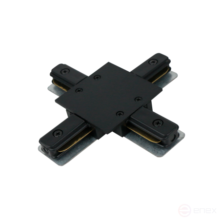 Коннектор шинопровода X-образный XC-B-TL черный серии TOP-LINE IN HOME