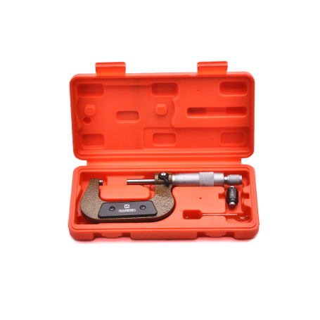Micrometer, accuracy 0.01 mm, measuring range 0-25mm.// HARDEN
